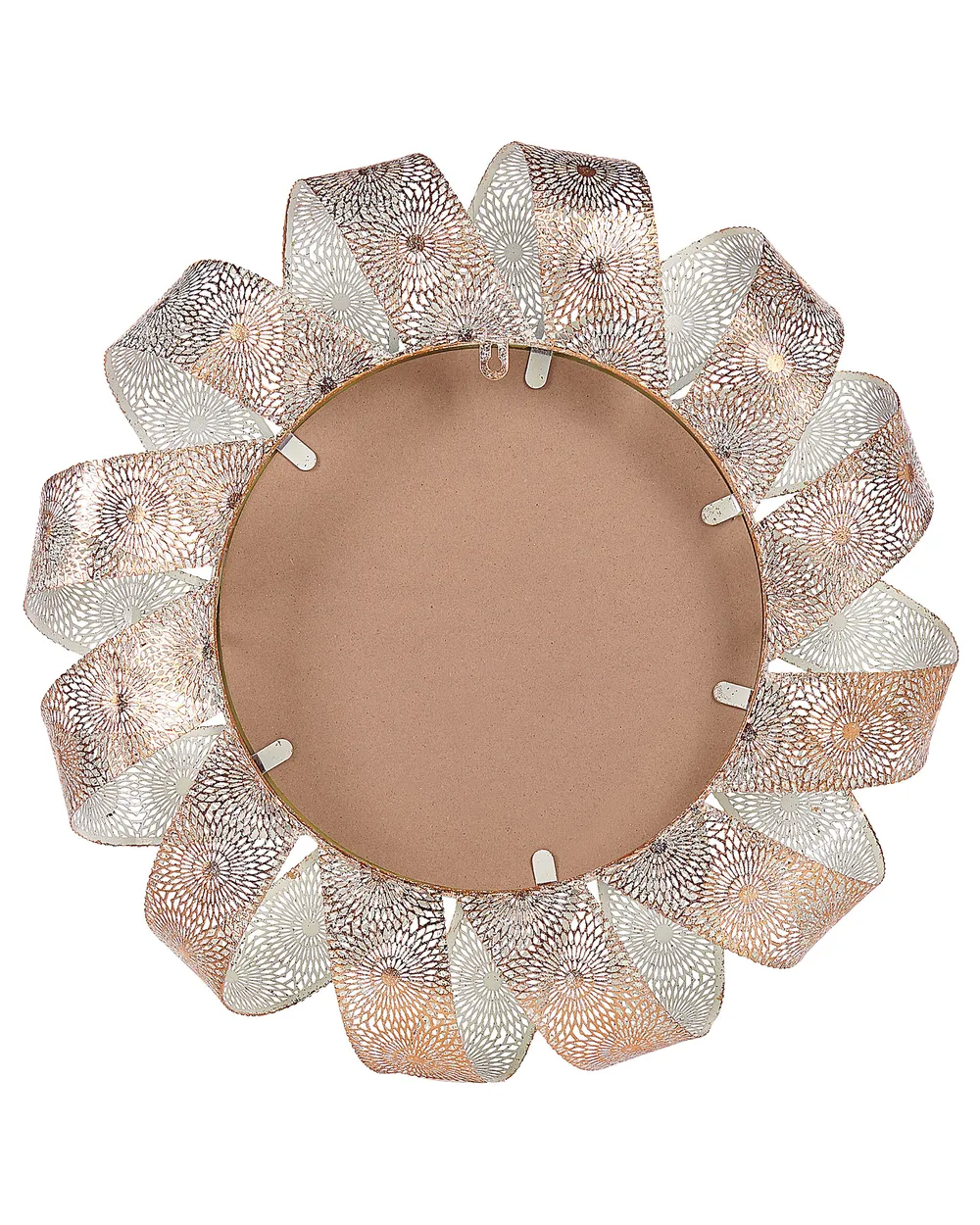 Wall Mirror MANGALORE 54 cm 54 cm Metal White_748012