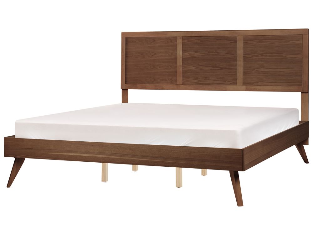 Postel ISTRES 180 x 200 cm Tmavý jasan