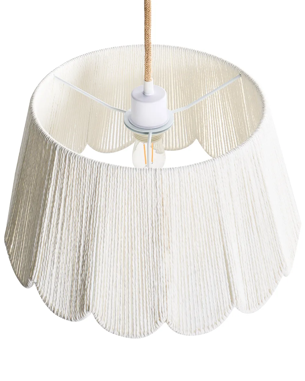 Pendant Lamp SEBAKWE Paper Rope Light Beige_1027420