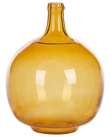 Glass Decorative Vase 34 cm Orange GOSHT