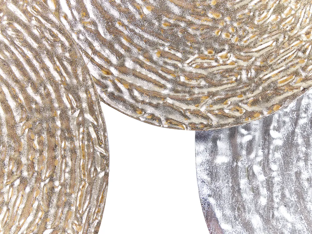 Decorazione Murale In Metallo 3D Vnook 133x68 Cm | Scultura Astratta Traforata Per Soggiorno E Camera, Antiruggine