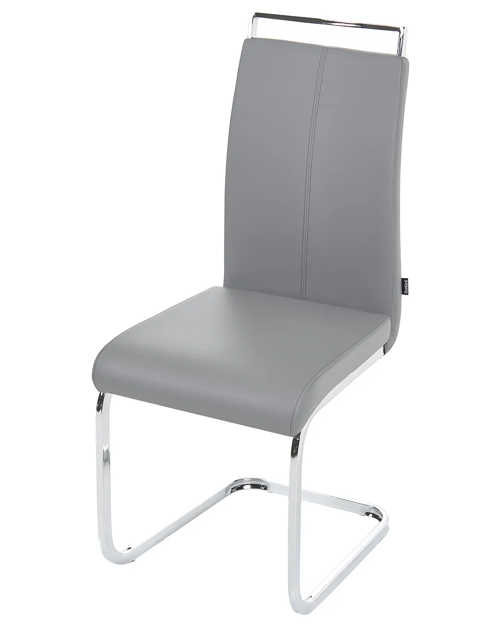 Lot de 2 chaises de salle à manger GREEDIN Cuir PU Gris_1156901