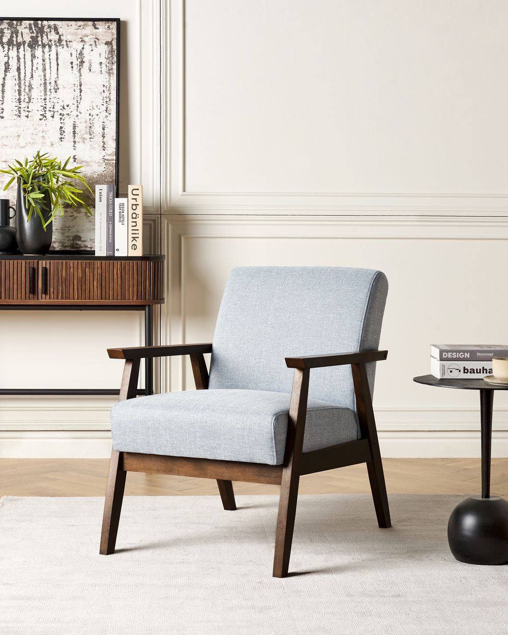 Fauteuil ASNES Tissu Gris