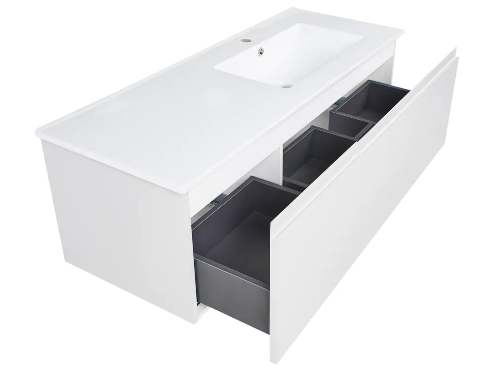 Wall Mounted Vanity Unit with Basin COROICO Light Grey_1010462