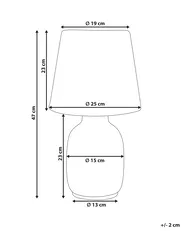 Table Lamp BARTANG Ceramic White_1002875