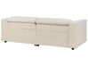 Sofa z elektryczną funkcją relaksu z ładowarką sztruksowa beżowa ULVEN_911606