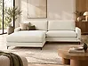 Corner Sofa MALOY Chenille Off-White Left Hand