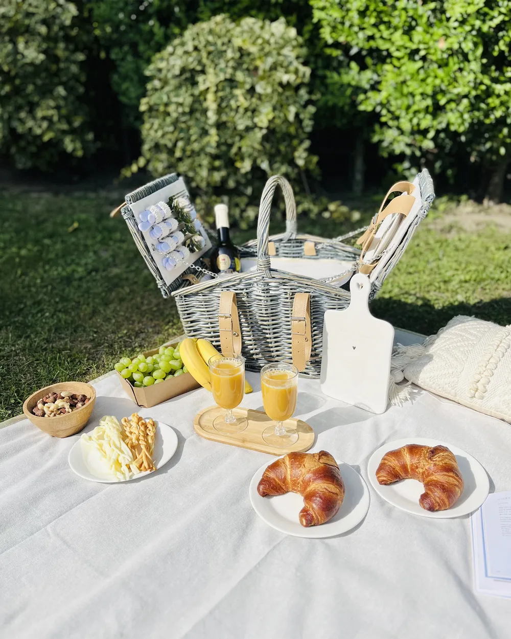Kosz piknikowy CANELE Plecionka Brązowy_880900