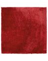 Dywan shaggy 200 x 200 cm czerwony EVREN_758881