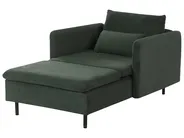 Modular Corner Sofa 3 Seater EGERIS Corduroy Dark Green Right Hand_1067195