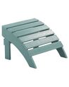 Garden Chair with Footstool Turquoise Blue ADIRONDACK_809580