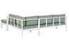 Loungegrupp 5-sits aluminium vit/grön MESSINA_929573