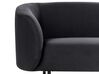 3 Seater Fabric Sofa Black LOEN_920344