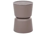 Set of 2 Side Tables ATACAMA 32/40 cm 32/40 cm Brown Beige_1172084