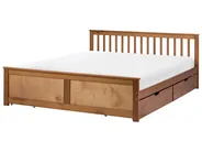 Bed with 4 Drawers OLENDON Pine Wood Brown 180 x 200 cm (EU Super King)_1068612