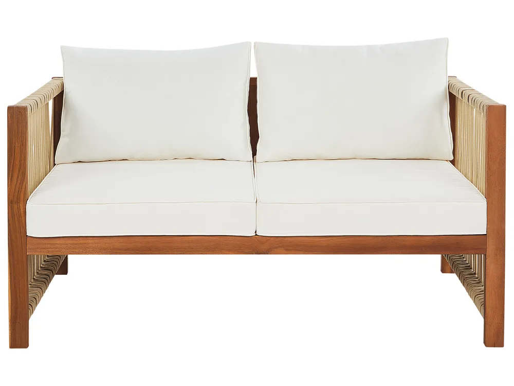 Set da giardino con tavolo 4 posti ANTRIA Legno d'acacia Beige_926374