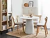 Mesa de comedor PLATO Blanco 100 cm 100 cm Metal