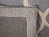 Tappeto rettangolare in cotone grigio 80x150 cm SILVAN_674698