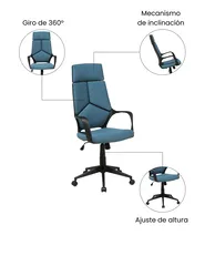 Silla de oficina DELIGHT Azul oscuro_1073922