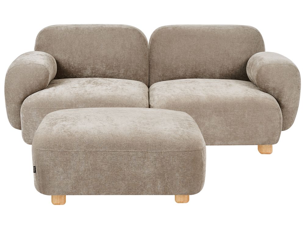 Sofa modułowa dla 2 osób AMLI z otomaną Beżowy