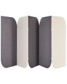 Acoustic 5 Panel Room Divider 400 x 160 cm Grey and Beige SHADY_929834