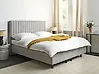 Adjustable Bed Fabric DUKE II 160 x 200 cm (EU King Size) Light Grey