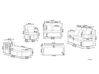 Hétszemélyes FSC® minősített akácfa ülőgarnitúra szürke párnákkal PATAJA_781957