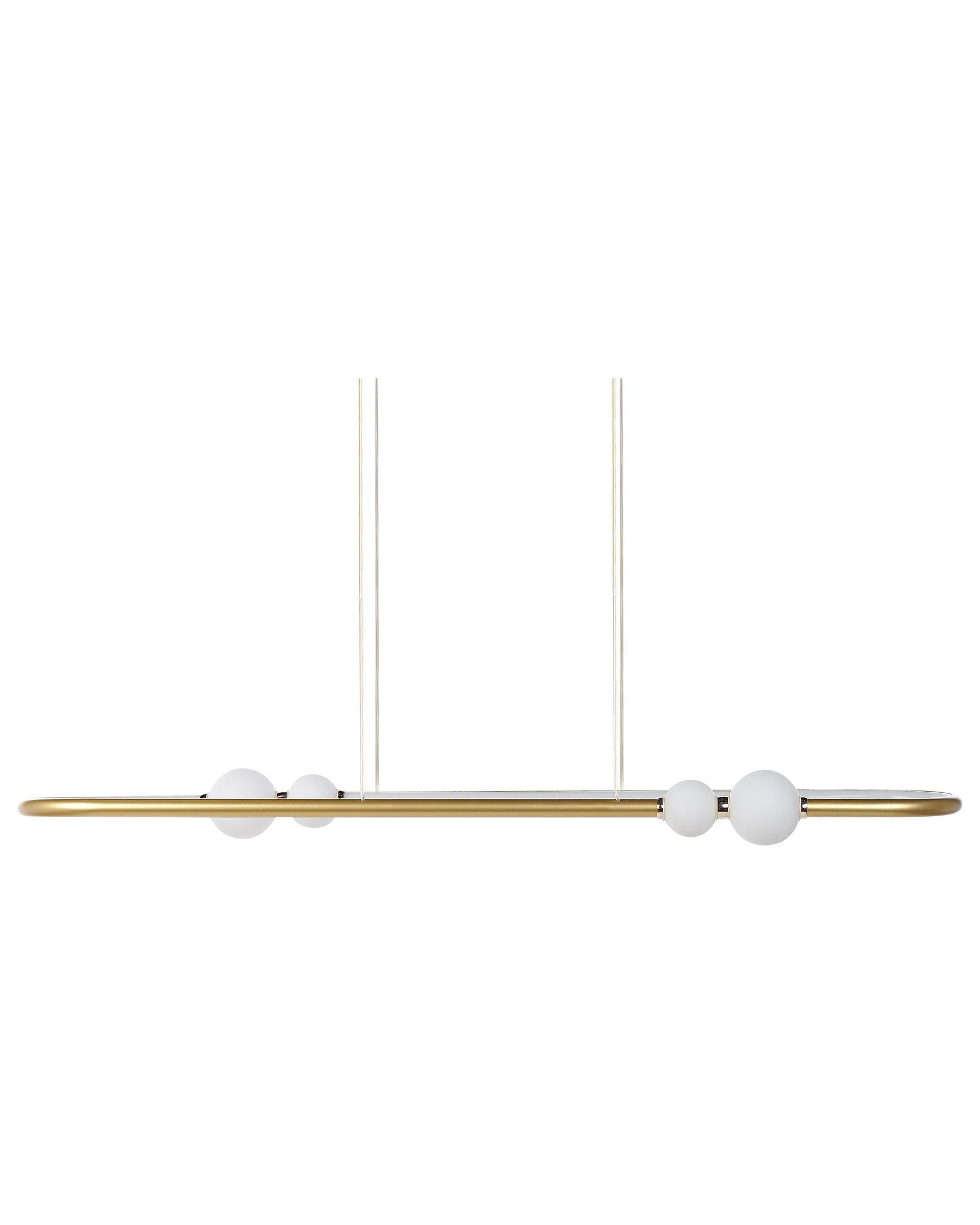 Beliani Lampe Suspension En Grillage Gris MEZEN | Leroy Merlin