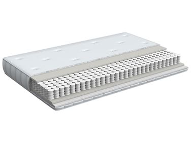 Matelas Ressorts Ensachés Beliani PLEASANT – Double 160x200 Cm – Mousse Mémoire De Forme