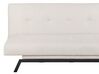 Fabric Sofa Bed Off White LEEDS_923268