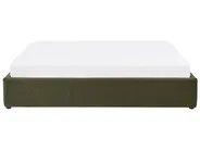 Ottoman Bed without Headboard DINAN Boucle Dark Green 180 x 200 cm (EU Super King)_992149