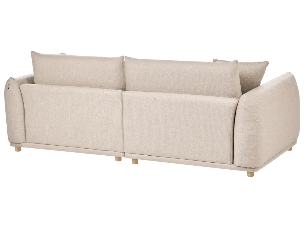 Sofa 3 Seater JUBEK Fabric Beige_1074645