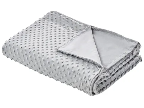 Copripiumino Baloo In Lino Francese Per Coperte Pesate – 60x80 Pollici, Grigio Tortora, Con 6 Lacci E Chiusura A Bottoni