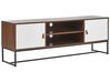 TV Stand Dark Wood with White NUEVA_787493