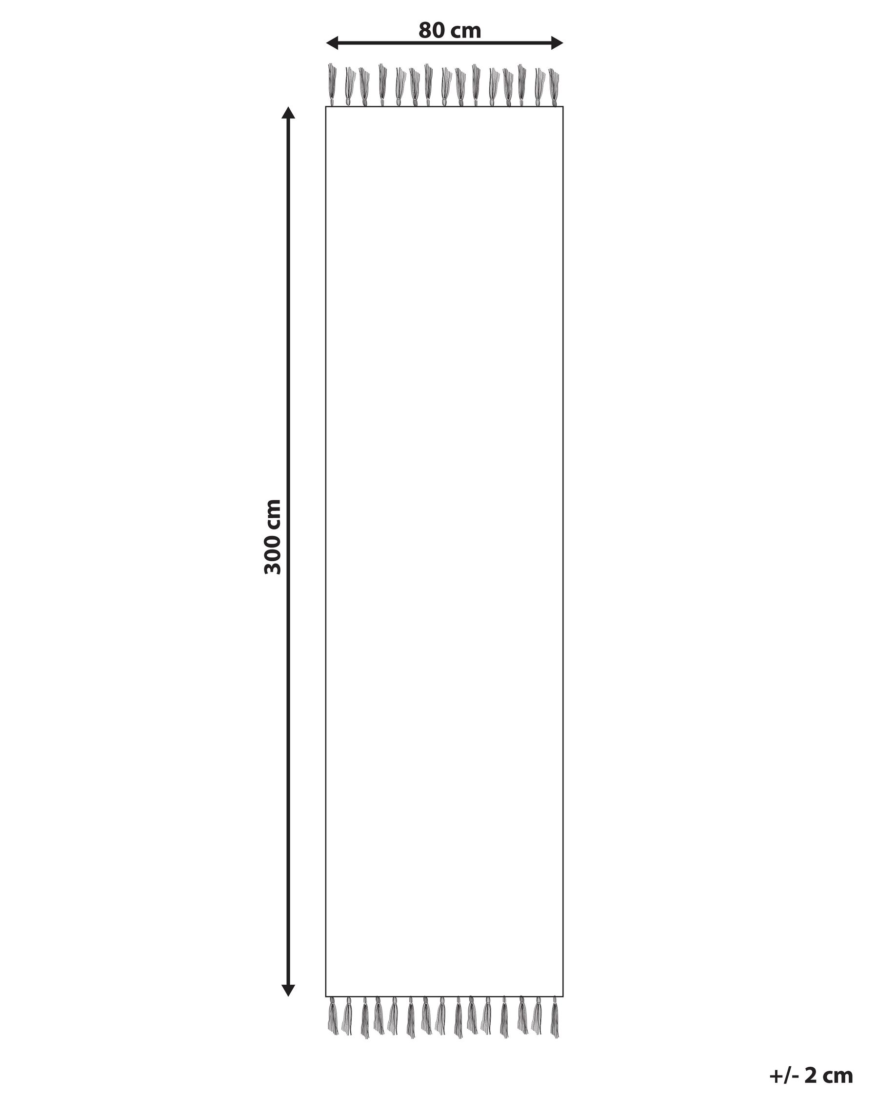 Cotton Kilim Runner Rug 80 x 300 cm Multicolour MARGARA_869774 Cotton Kilim Runner Rug 80 x 300 cm Multicolour MARGARA_869774