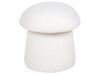 Pouf bouclé bianco ⌀ 45 cm TIOGA_897433