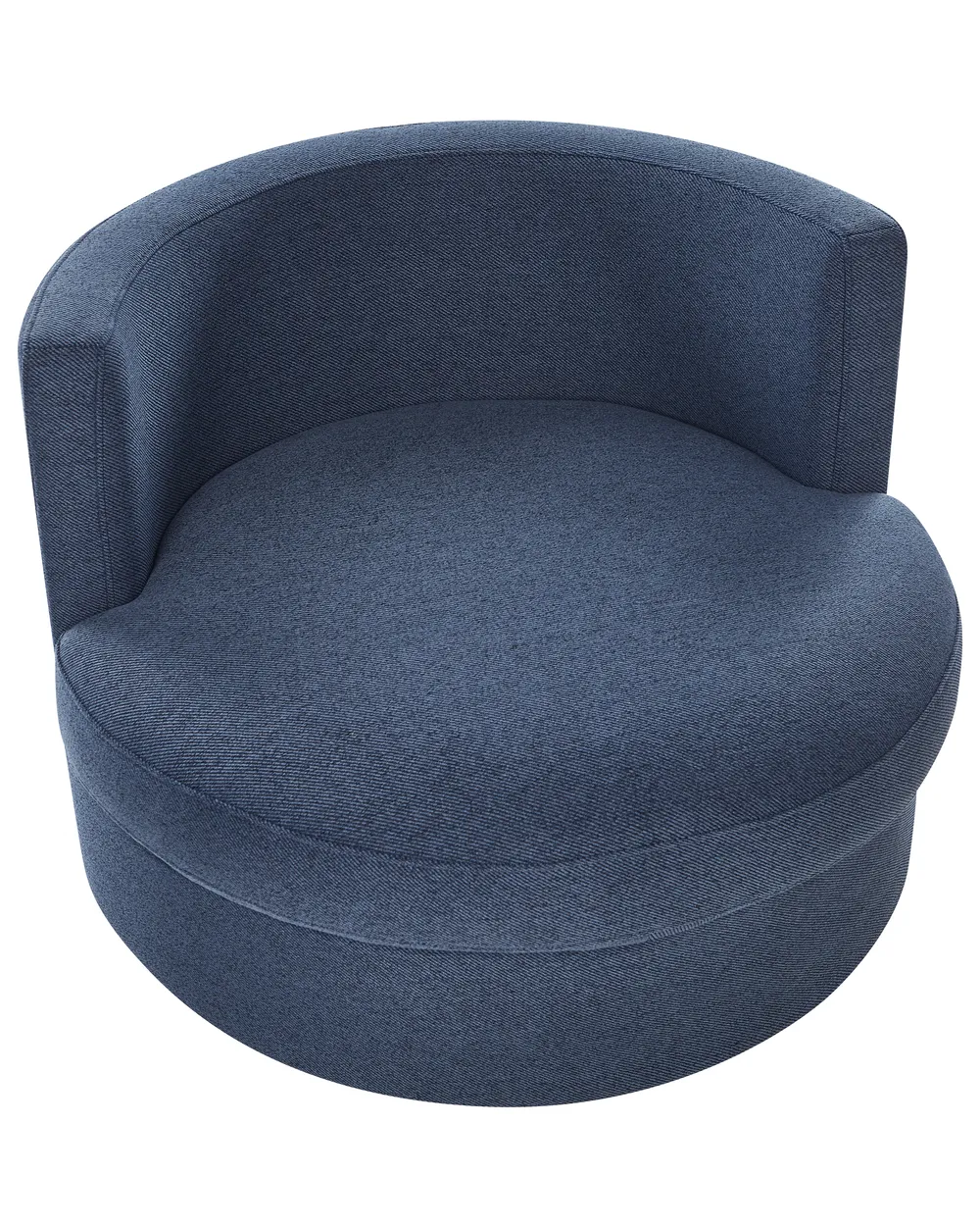 Swivel Armchair DALBY Fabric Dark Blue1