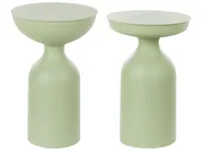 Set di 2 tavolini COTA/TENJO Metallo Verde chiaro_883261