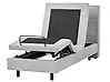 Adjustable Bed Fabric VICEROY 80 x 200 cm (EU Small Single) Light Grey