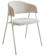 Set of 2 Dining Chairs ALANSON Chenille Light Beige_968338