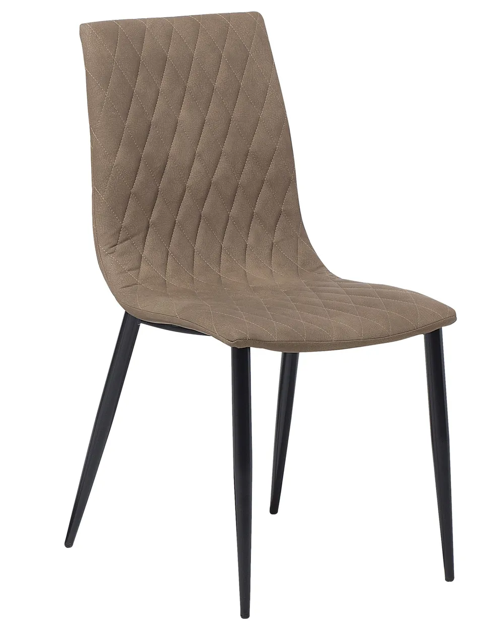 Set di 2 sedie da pranzo MONTANA Pelle sintetica Marrone chiaro_693007
