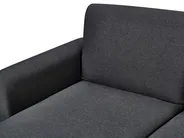 Corner Sofa Bed 3 Seater OLLSTA Fabric Black Right Hand_939310