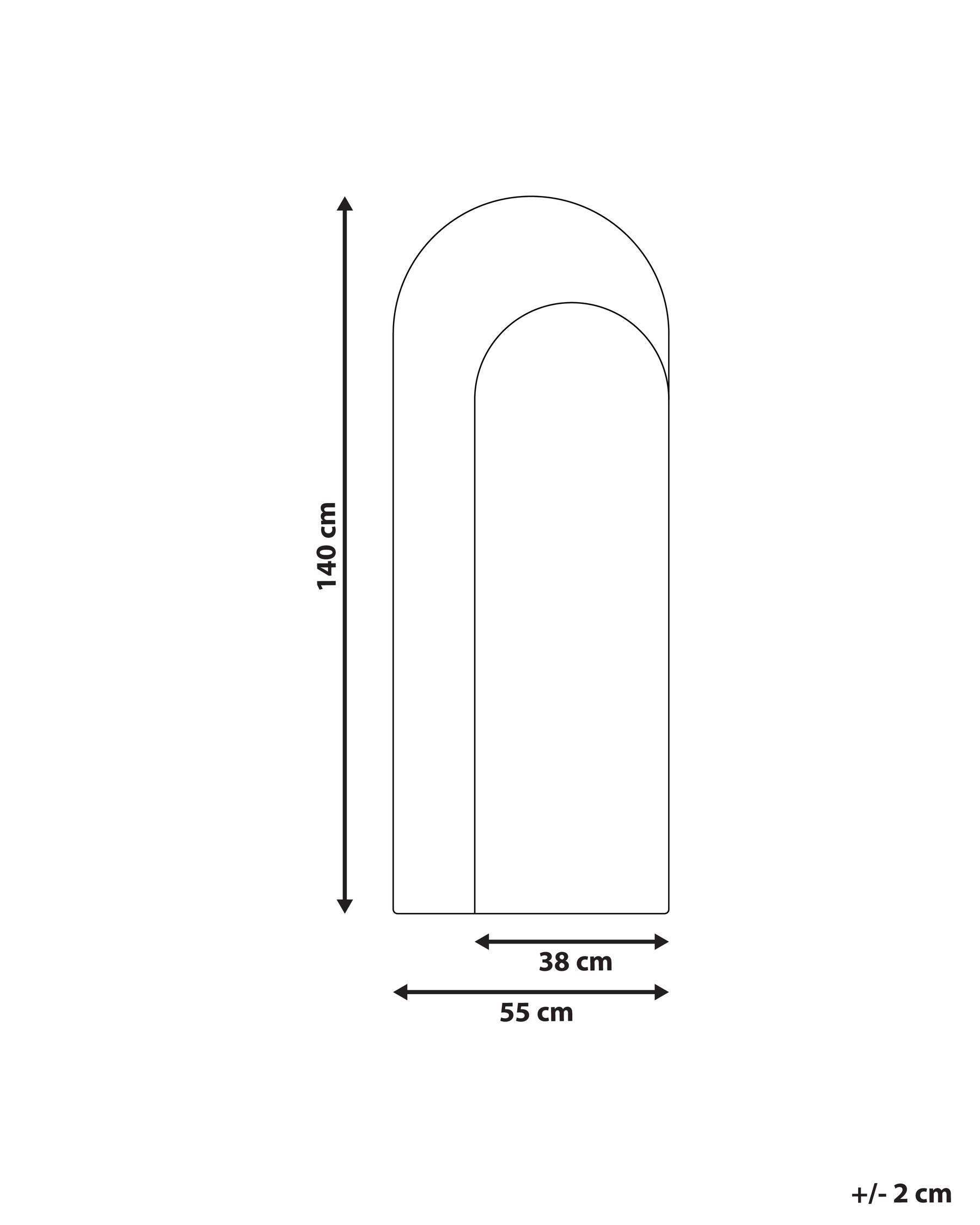Wall Mirror GROISES 55 cm 140 cm Orange_936000