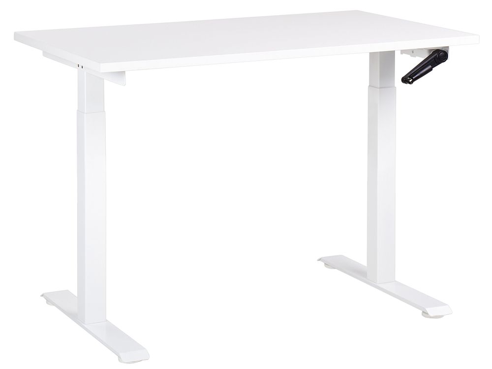 Manual Adjustable Standing Desk DESTINES 120 cm x 72 cm White