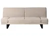 Sofa Bed 2 Seater YORK Chenille Light Beige