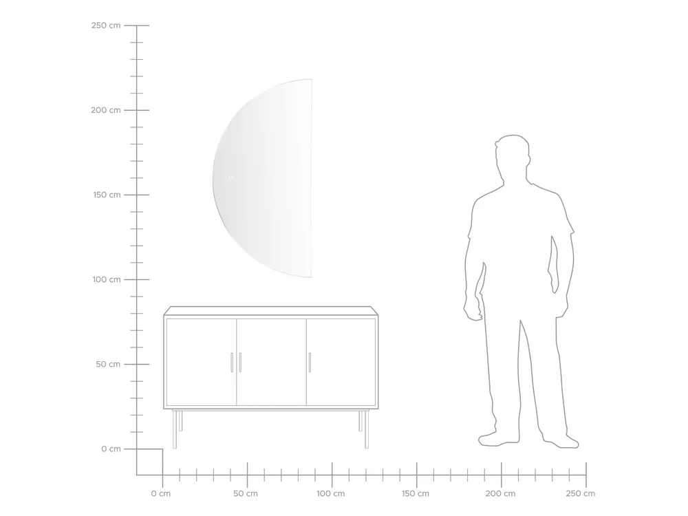 Specchio da bagno con luce LED LOUE 60 cm 120 cm Argento_894389