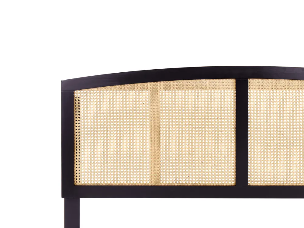 Bed Rattan VARZY 160 x 200 cm (EU King Size) Black_949806
