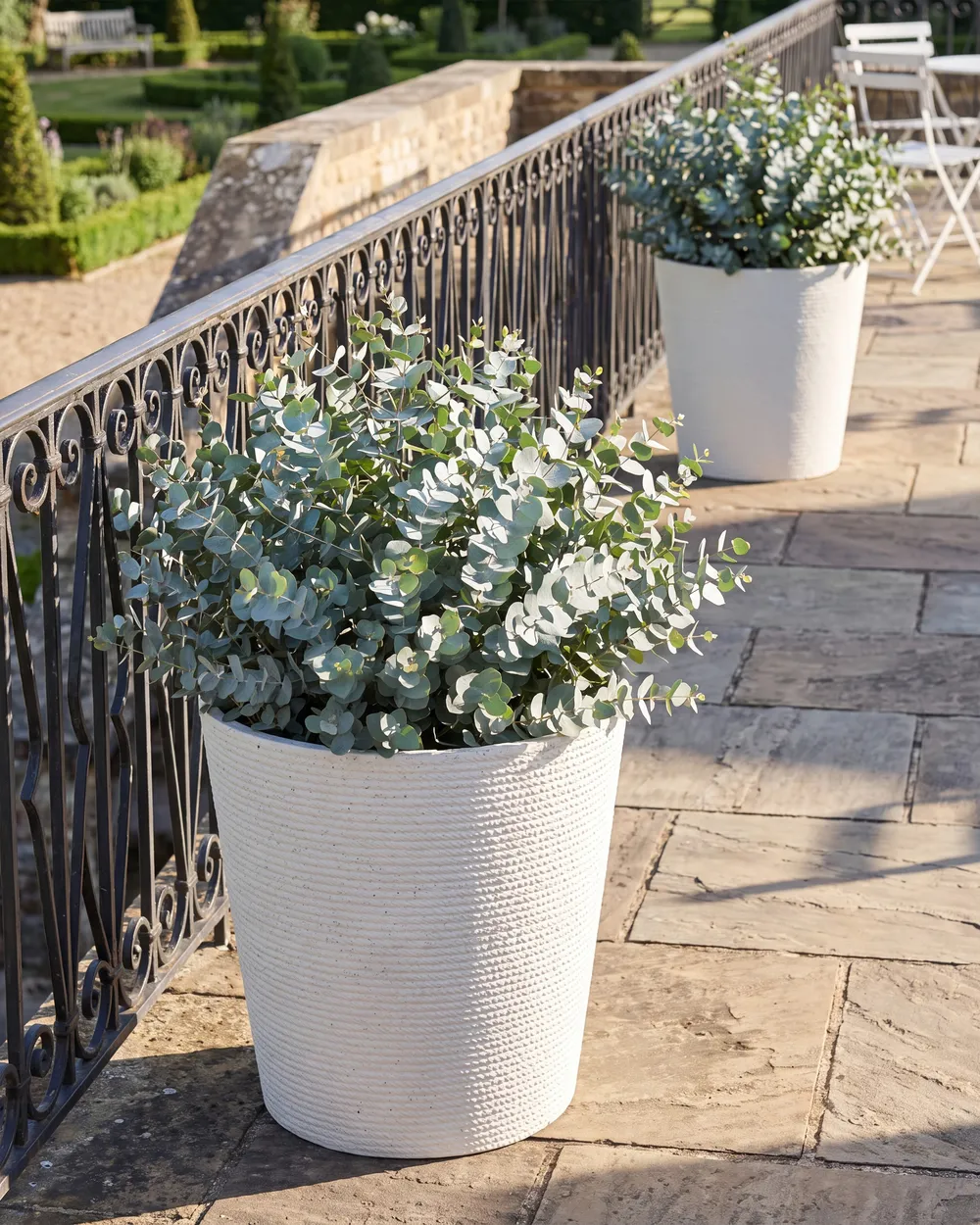 Sada 2 kvetináčov ARMERIA 50 cm Biela_1123882