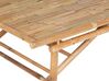 Bambusový záhradný stôl 180 x 90 cm svetlé drevo TINDARI_921525