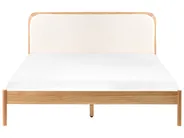 Bed Pine Wood DOSCHES 160 x 200 cm (EU King Size) Light Brown_1020175